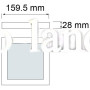 Накладной светильник LED 12W HOROZ 3000K/4200K/6000K ARINA-12 